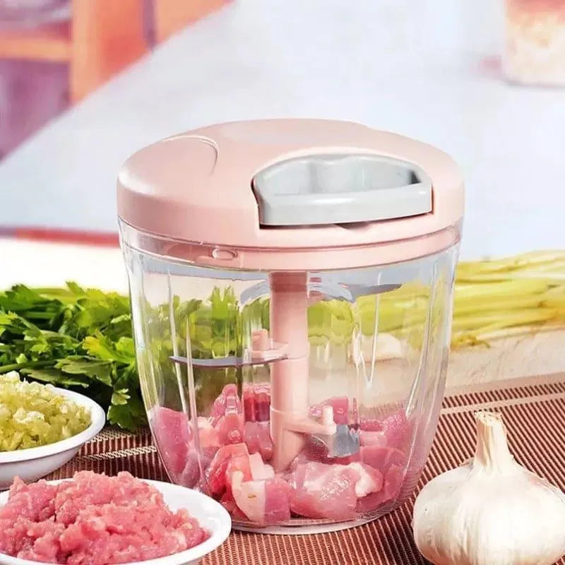 Manual Food Chopper Multicolor ABS Plastic Kitchen Tool Main image