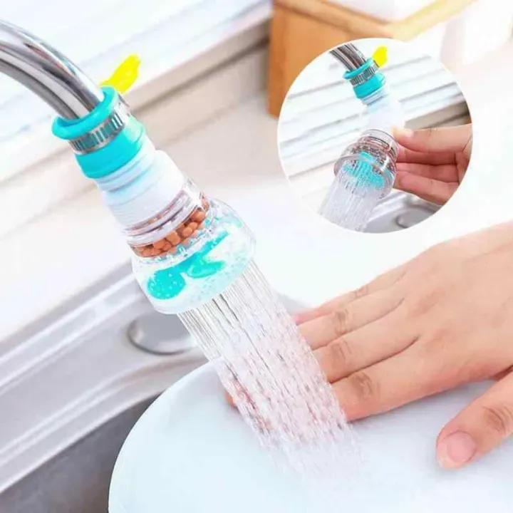 360° Rotating Tap Fan Faucet Extender ABS Multicolor Main image