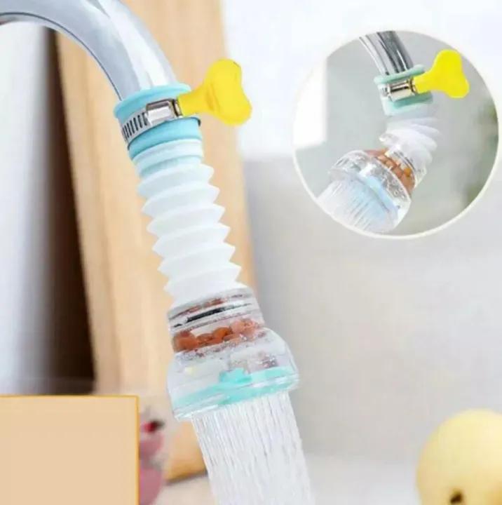 360° Rotating Tap Fan Faucet Extender ABS Multicolor Secondary image