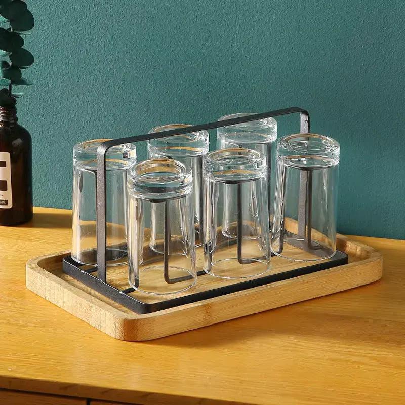 Metal Glass Holder for Kitchen Countertop Organization Main image