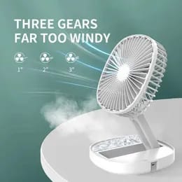 3-Speed Foldable LED Cooling Fan