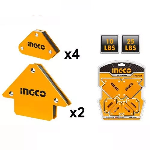 Ingco – 6 Pcs Magnetic Welding Holder Set – AMWH6001