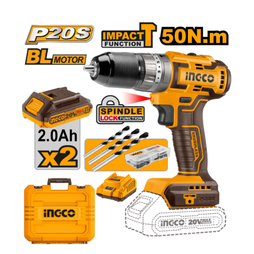 Ingco – Brushless cordless impact drill – CIDLI20508 Main image