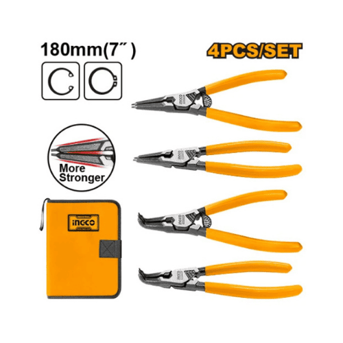Ingco – 4pcs circlip plier set – HCCPS26180 Main image