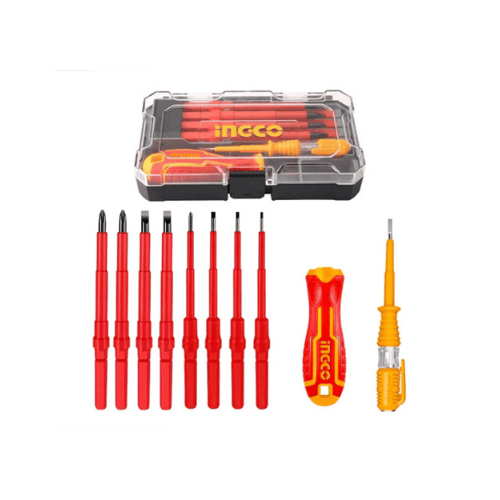 Ingco – 10 Pcs interchangeable Insulated screwdriver set – HKISD1008 Main image