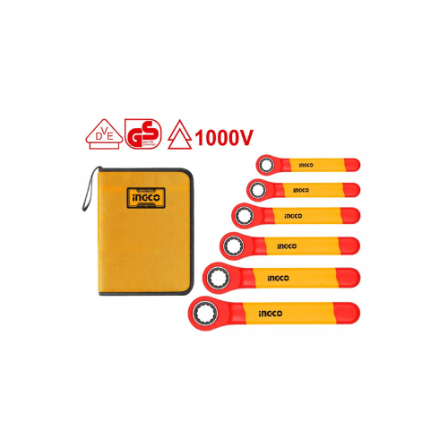 Ingco – 6PCS insulated ratchet wrench set – HKISPA0603 Main image