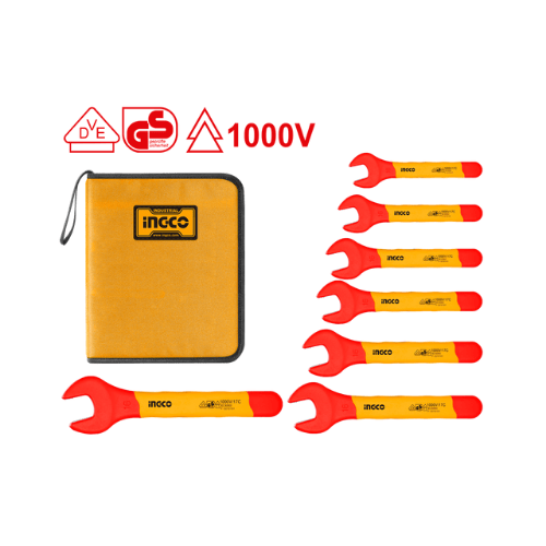 Ingco – 7PCS insulated open end spanners set – HKISPA0701 Main image