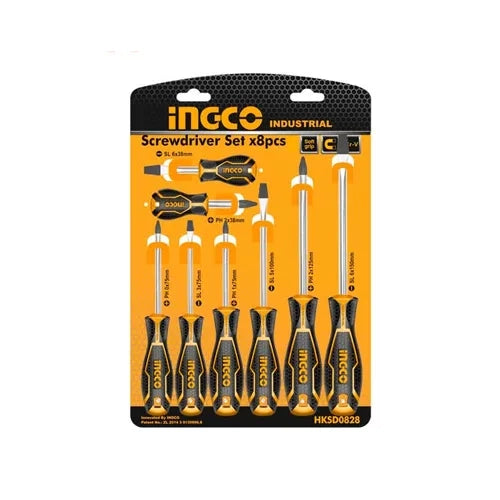 Ingco – 8 Pcs screwdriver set – HKSD0828 Main image