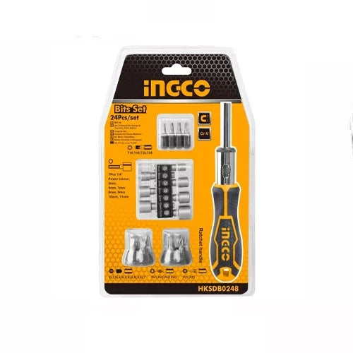 Ingco – 24 Pcs screwdriver set – HKSDB0248