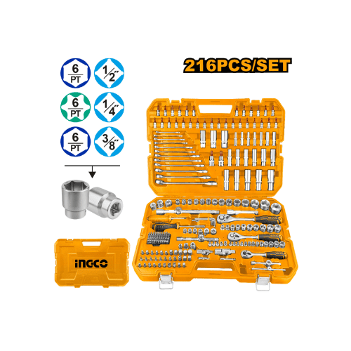 Ingco – 216 Pcs combination tools set – HKTHP22161