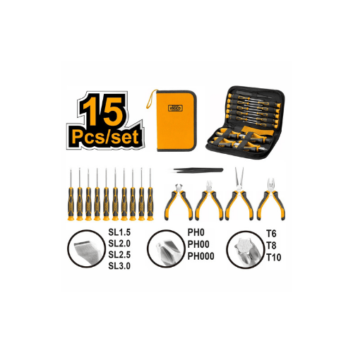 Ingco – 15 Pcs Precision Tools set – HKTTS0151 Main image