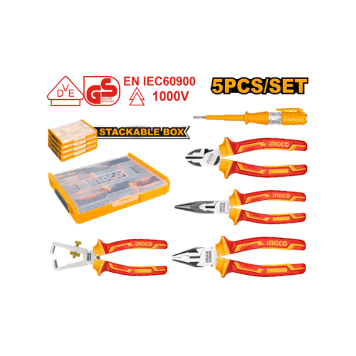 Ingco – 5 Pcs Insulated hand tools set – HKTV01P051