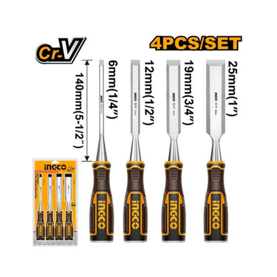 Ingco – 4 Pcs wood chisel set – HKTWC0401 Main image