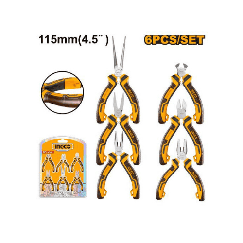 Ingco – 6pcs mini pliers set – HMPS06115 Main image