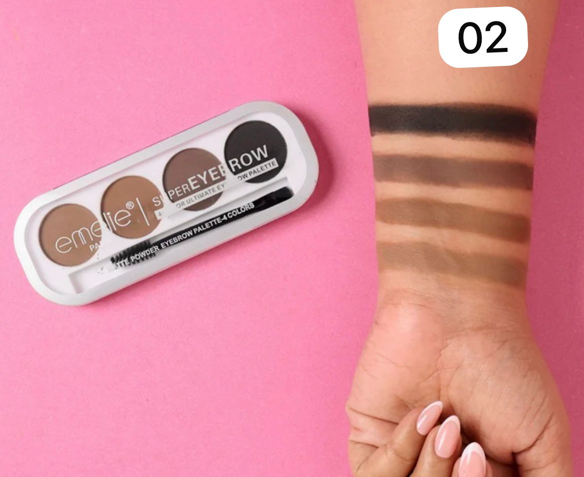 Emelie - Super Eyebrown 4-Color Ultimate Eyebrow Palette Secondary image