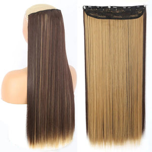 5-Clip Straight Hair Extension Secondary image