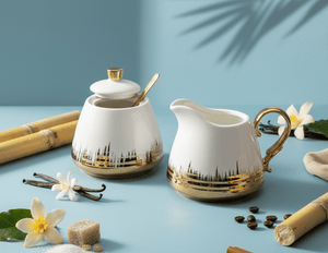 Ceramic Sugar & Milk Pot Set