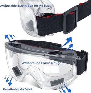 Clear Anti-Fog Safety Goggles Secondary image