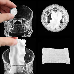 Compressed Towel Tissue Tablets