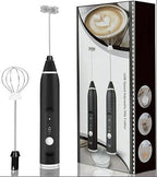 Electric Milk Frother with Dual Whisks