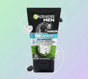 Garnier Men - 3-in-1 Oil Control Charcoal Wash Secondary image