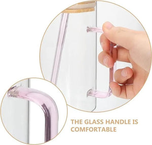 Glass Mug With Bamboo Lid & Straw Secondary image