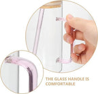 Glass Mug With Bamboo Lid & Straw