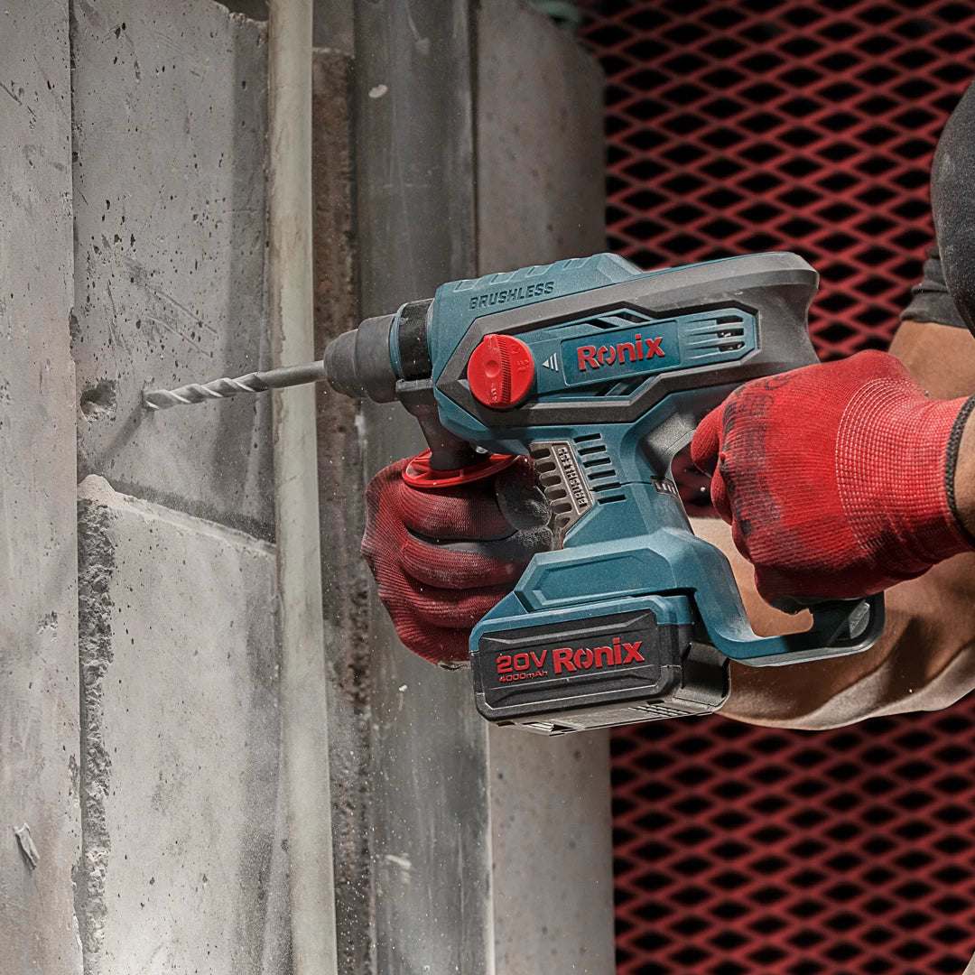 Ronix - 20V Brushless Rotary Hammer 2.2J - 8910