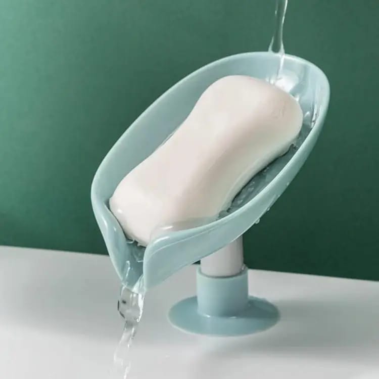 Waterfall-Style Soap Holder with Drain Main image