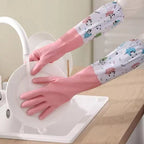 Waterproof Long Sleeve Dishwashing Gloves
