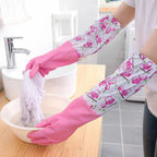 Waterproof Long Sleeve Dishwashing Gloves