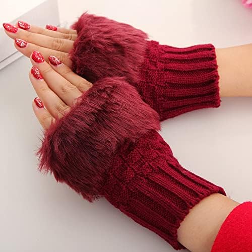 Women Winter Knitted Fingerless Gloves Secondary image